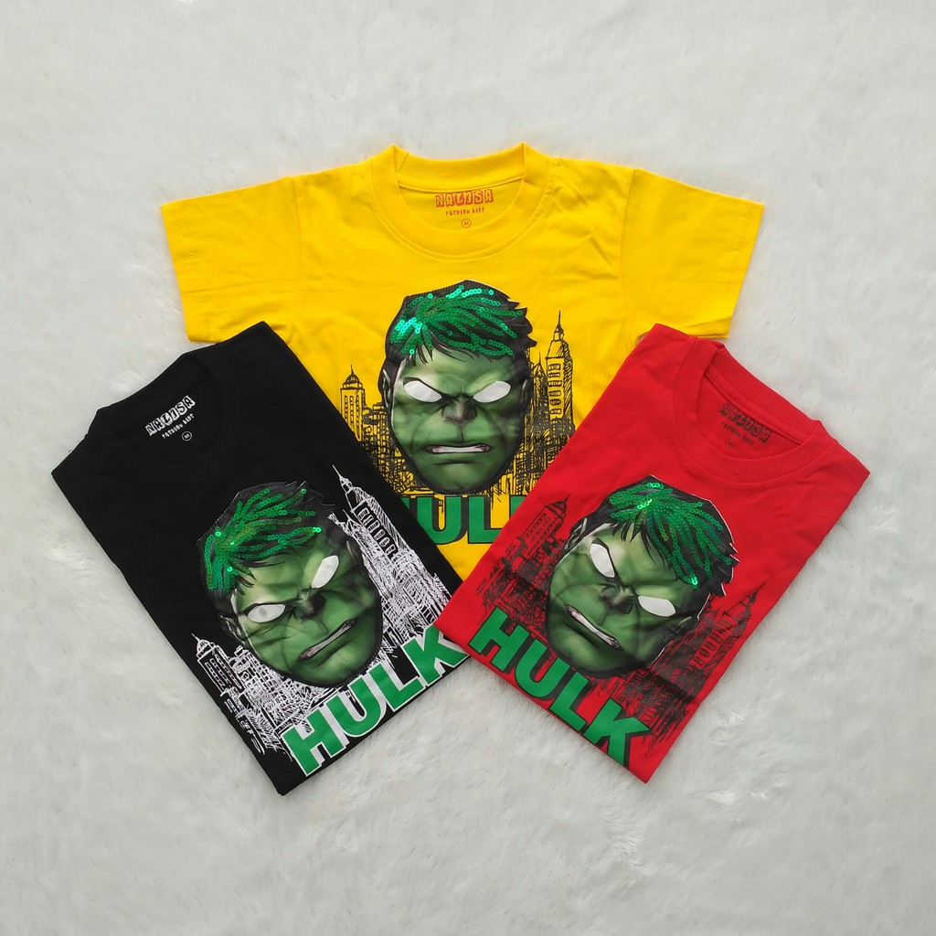  T021 Tshirt led Hulk  kaos  anak  distro Shopee Indonesia