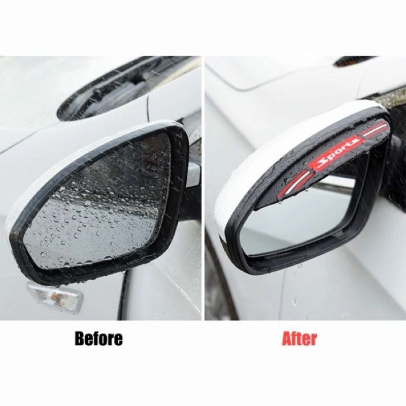 Talang Air Spion Mobil Pelindung Spion Kaca Mobil Anti Hujan Motif Karakter