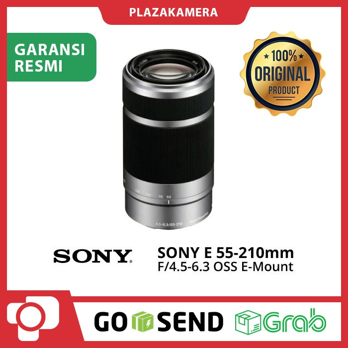 Sony E 55-210mm F/4.5-6.3 OSS E-Mount Lensa Tele - Silver