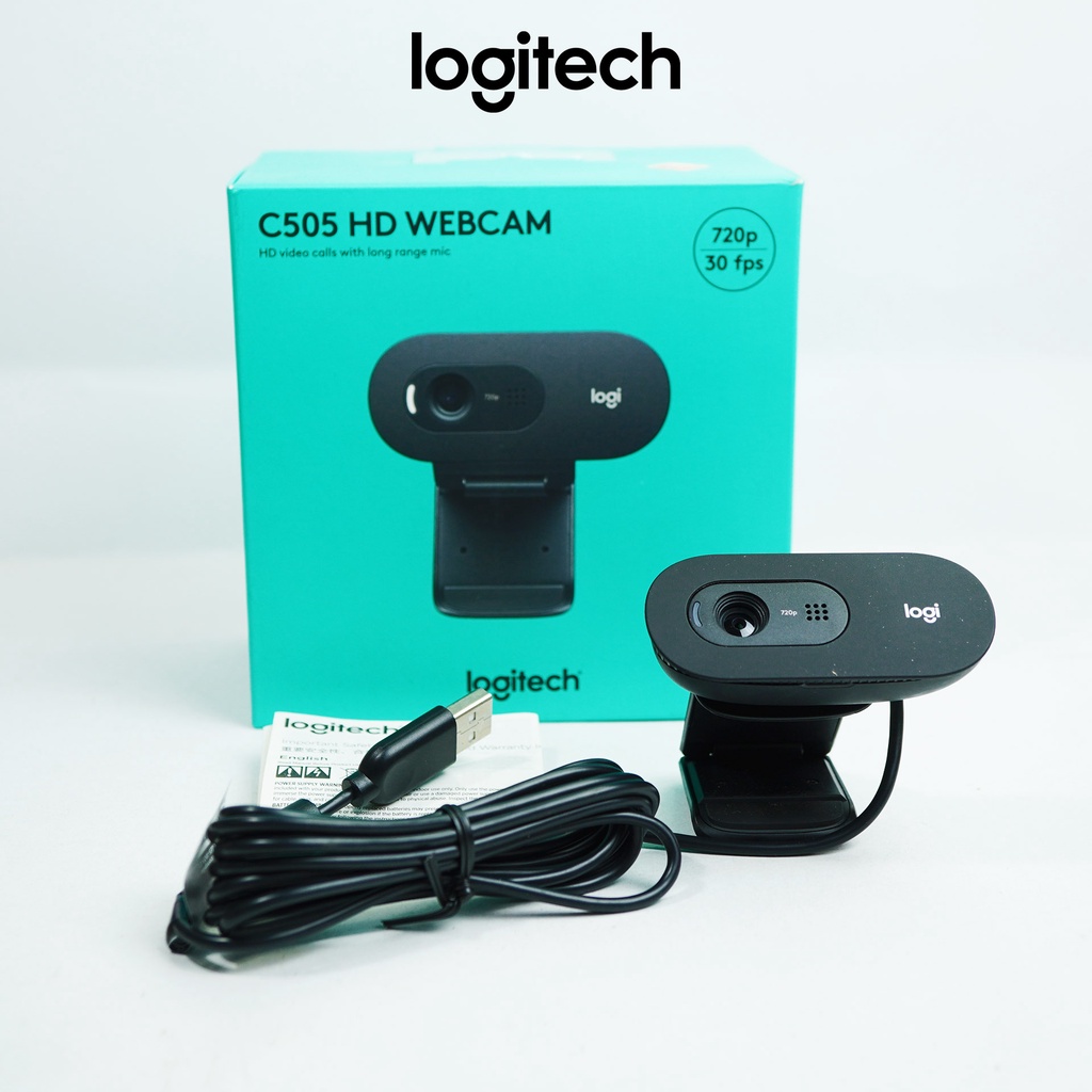 WEBCAM LOGITECH C505 WEB CAM C 505 HD ORIGINAL GARANSI RESMI