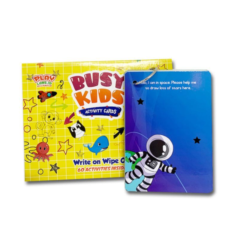 Buku Edukasi Anak Montesori Busy Kids Activity cards