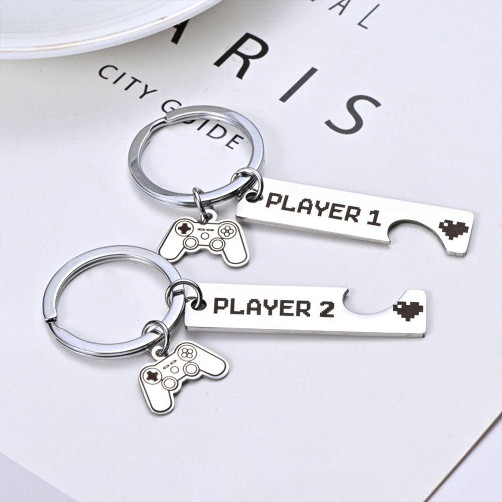 Lily 2pcs Gantungan Kunci Tatakan Lucu 1layer 2kado Anniversary Key Buckle