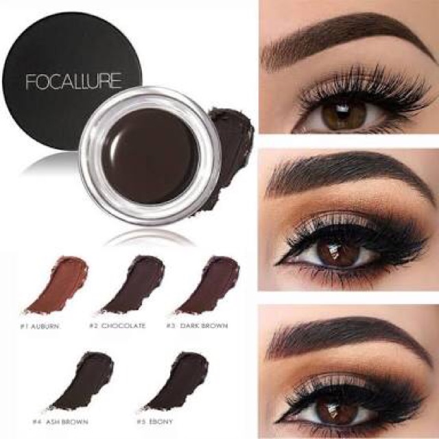 (READY &amp; ORI!) Focallure 5 Colors Eyebrow Pomade Gel Eyebrow Alis Cream FA23 FA 23 Tahan Lama Waterproof