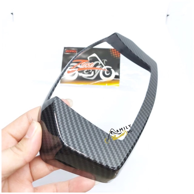 Cover Tutup Speedo Spidometer Carbon Yamaha All New Nmax 2020-2021 Zoro Nmax New Carbon Black