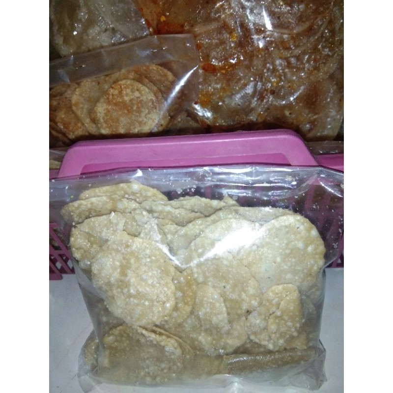 

Kerupuk elod tipis dan kecil