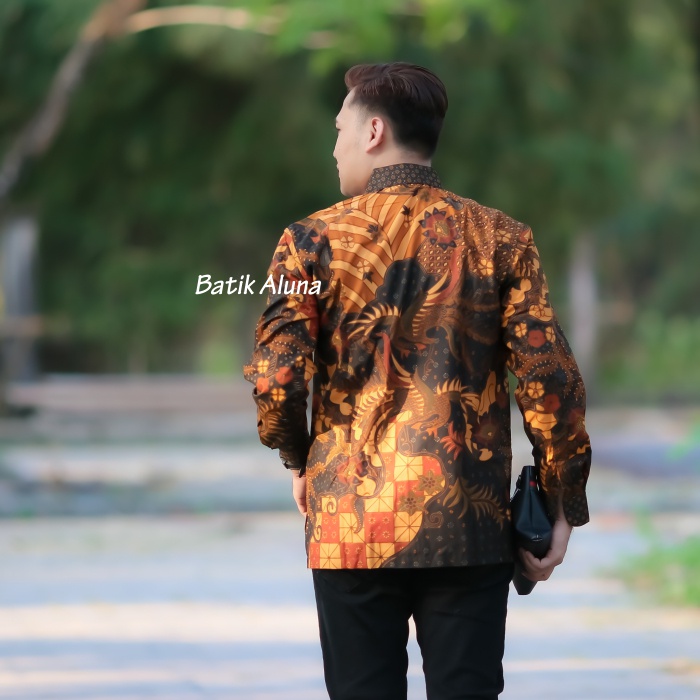 Batik Kantoran Pria Premium Aluna Batik Sragen Original PCW 097