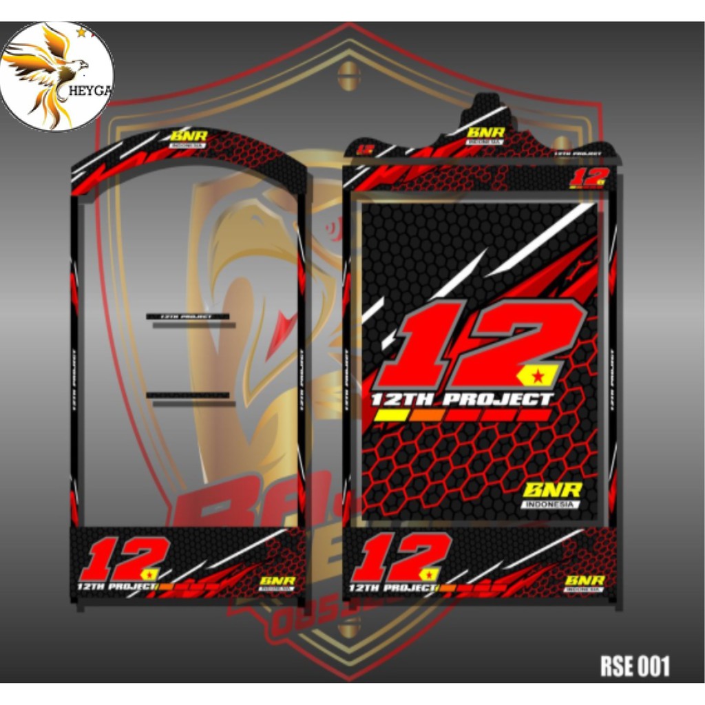 Sticker Sangkar Burung Kosan, Ebod, BnR, Radja, Disain BnR 12ThProject Code RSE 001