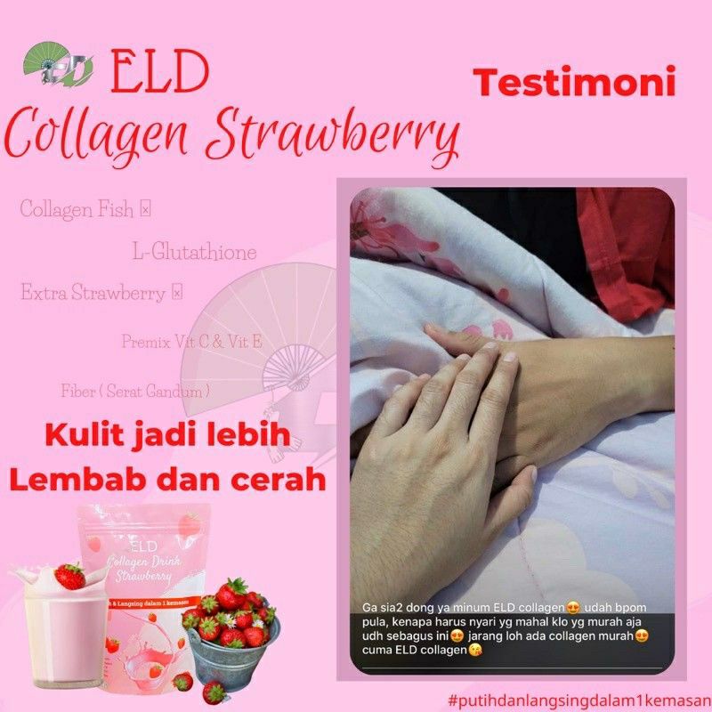 ELD COLLAGEN DRINK minuman collagen pemutih badan n pelangsing jadi satu ✔️ready stock ✔️cod