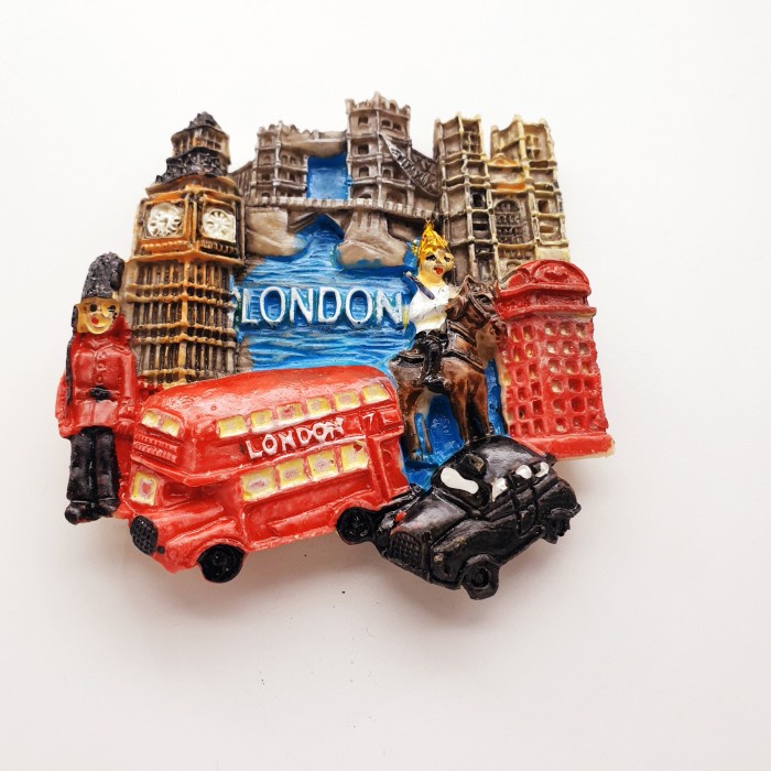 3D Fiber Souvenir Negara magnet Kulkas Tempelan kulkas London River