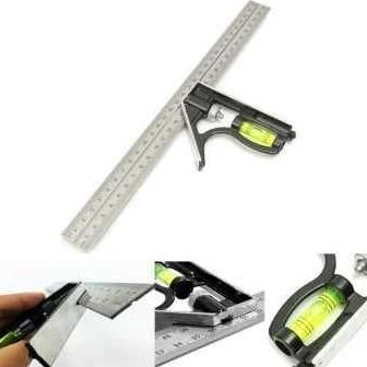 

Sale..!! Penggaris Siku Plus Waterpass Mistar Ukur Sudut Alat Pertukangan - Nd