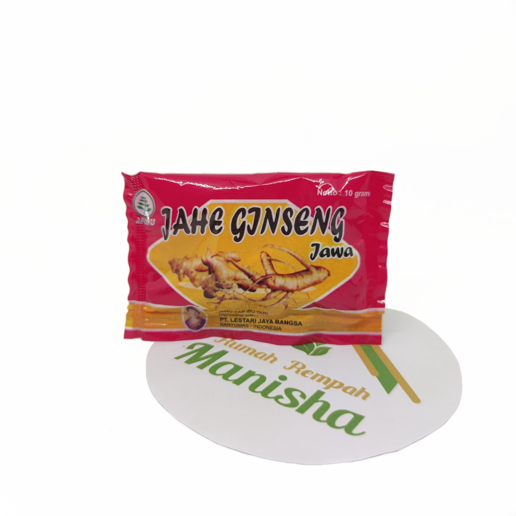 Jahe Gingseng Jawa Minuman Serbuk Instan 1 Sachet 10gram