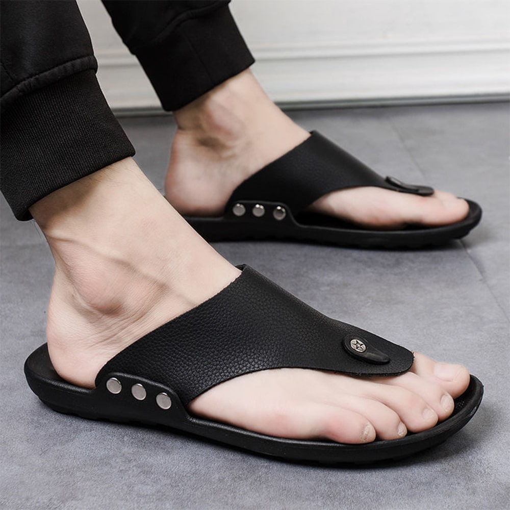 Sandal Kulit TERLARIS Sandal model terbaru JNC 6 import aslinkarer