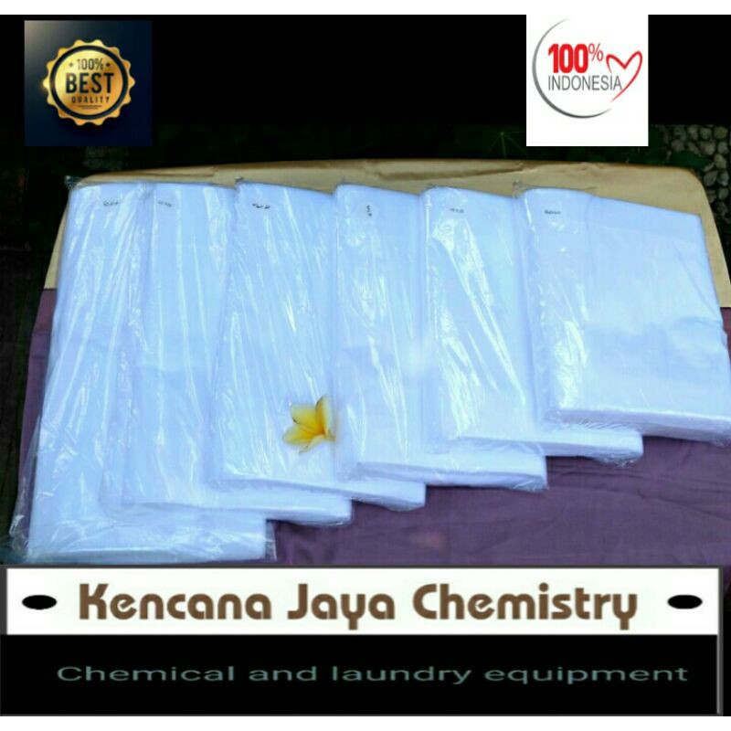 Plastik jinjing laundry tiga jari/Plastik laundry kiloan 10kg paket khusus kurir gosend/grab