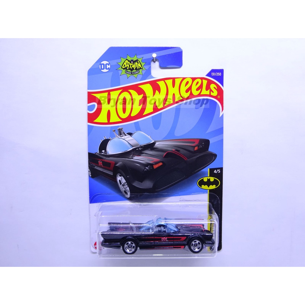 Hot Wheels TV Series Batmobile Blister ada Logo DC - Batman Classic TV Series