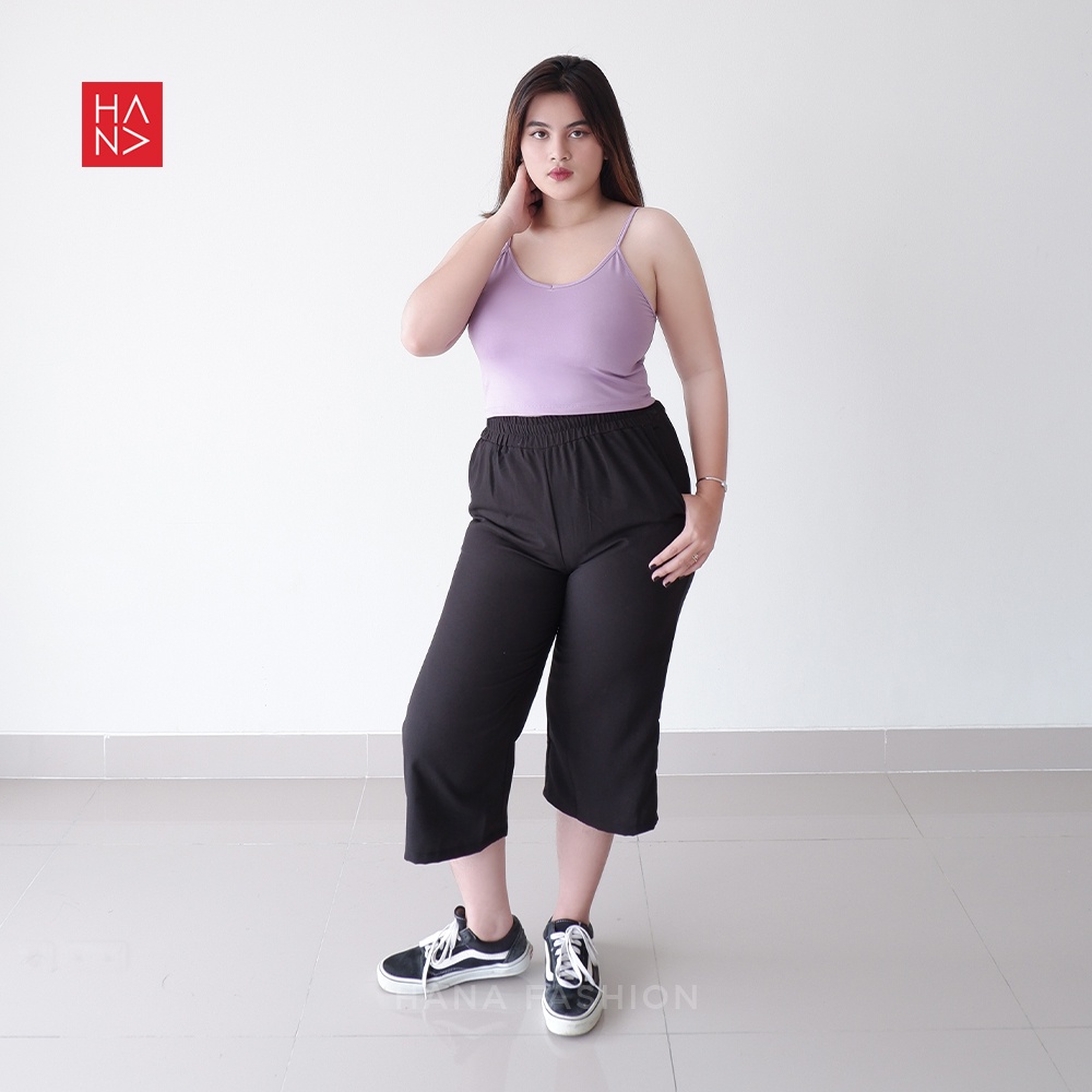 [BIG SIZE] HanaFashion JKT - Aurora Basic Tank Top Crop Jumbo Big Size XXL Crop Wanita - TT035