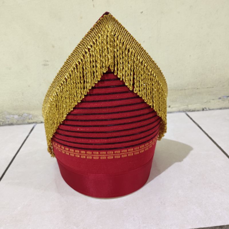 Sortali / Topi pria untuk pesta batak pengantin ( MOTIF RANDOM)