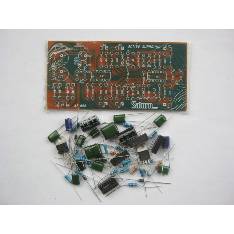 DIY PCB dan Komponen Active Surround AF-008 Saturn