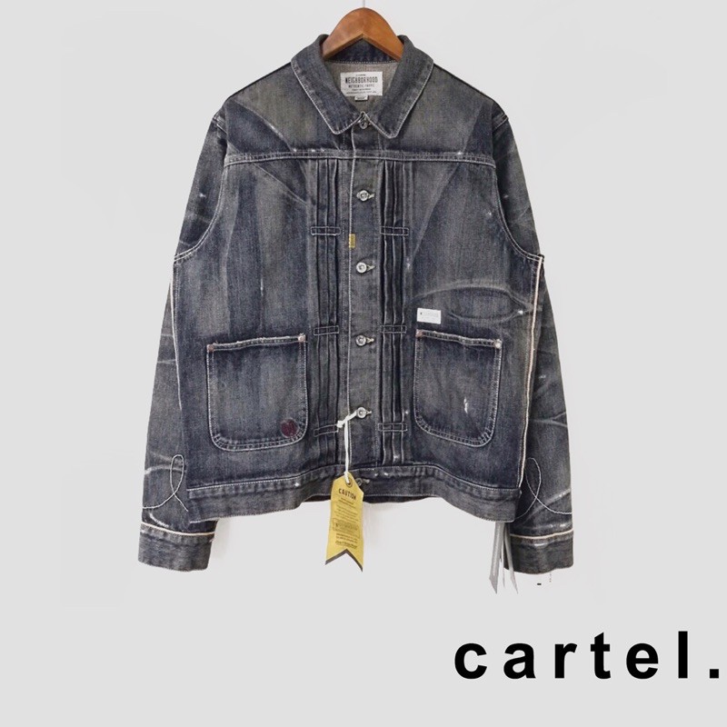 NEIGHBORHOOD DISTRESSED DENIM JACKET