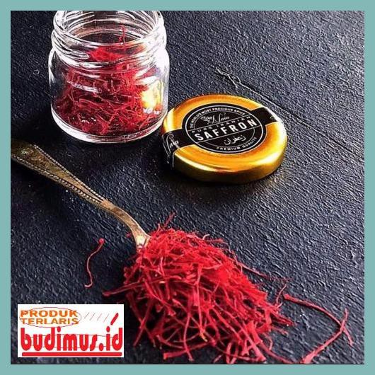 

33Wr4Y5- Saffron Iran 1 Gr Super Negin (Grade Tertinggi) Original 66R78T87-