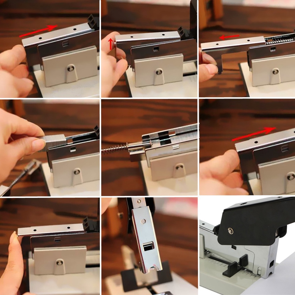 【100 Lembar】Heavy Duty Stapler/Penjilidan Kertas Stapler Adjustable Logam Tugas Berat/Alat Stapler Jilid Besar/Stapler Logam Tugas Berat