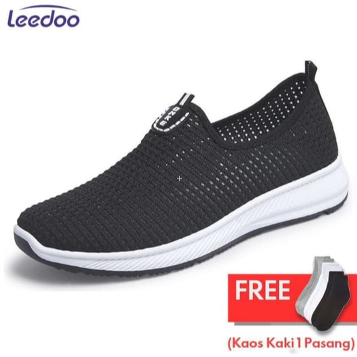 Leedoo Sepatu Slip on Sepatu Pria Sepatu Import Pria MC601