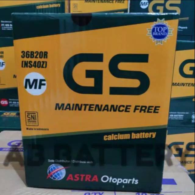Aki Mobil NS40Z MF (36B20R) GS Astra