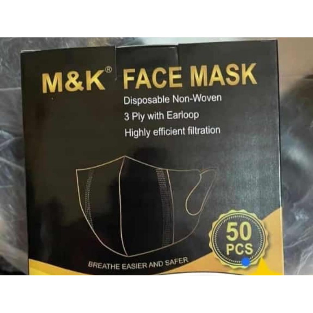 Masker M&K DuckBill Hitam/Putih