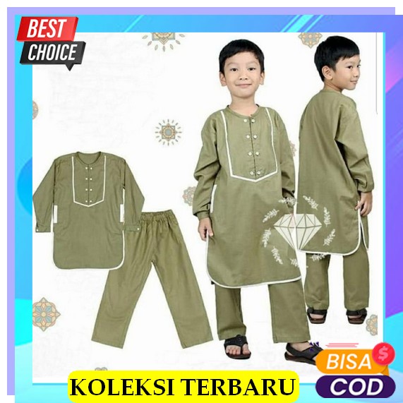 Terupdate 2022 Baju Koko Anak Setelan Kurta Usia 2 3 4 5 Tahun Katun Premium Terbaru Terbaru Baju Ko
