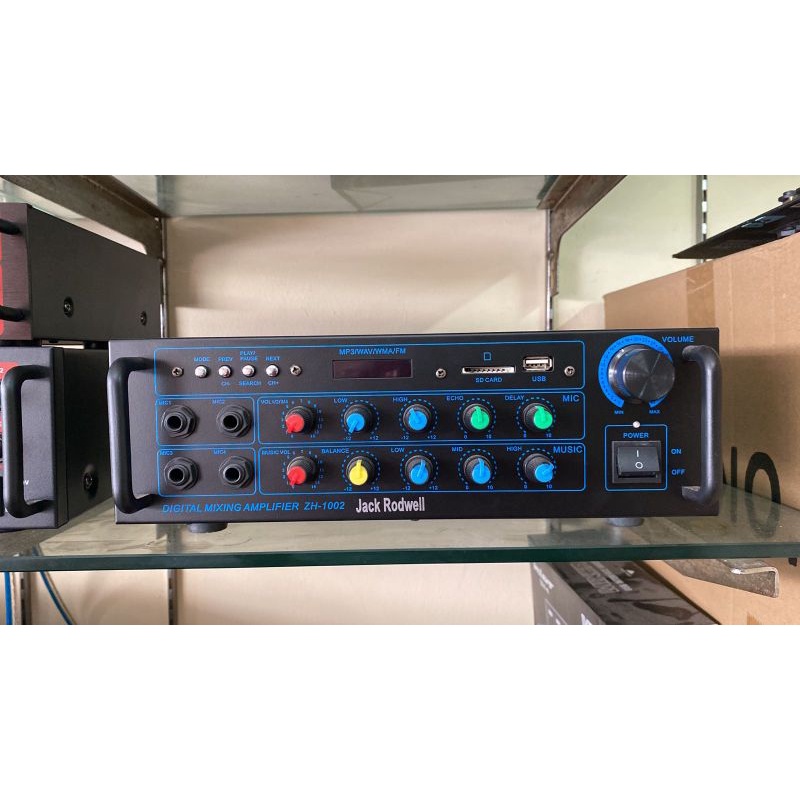 power amplifier JACK RODWELL ZH 1002 / usb bluetooth / amply JACK RODWELL ZH1002 / mixer amplifier karaoke/ amply karaoke / amply masjid