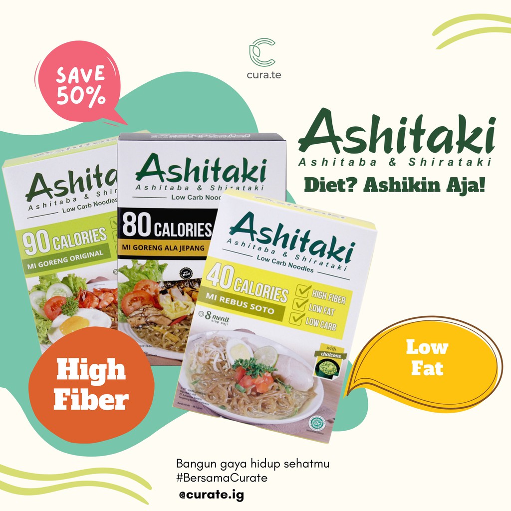 ASHITAKI MIE SHIRATAKI DIET SEHAT ASHITABA | SHIRATAKI NOODLE MIE INSTAN