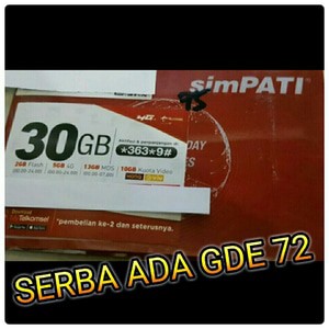 Perdana Telkomsel simpati dengan total kuota 30 GB