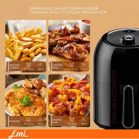 Onemoon Rosou Air Fryer OA2 2,5L Pengorengan Tanpa Minyak No Oil Frying Machine