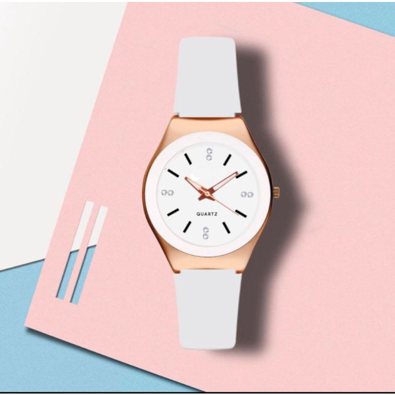 (Terima Cod)Jam Tangan Wanita Suwatch Strap Rubber/Karet(Dikirim Jakarta)
