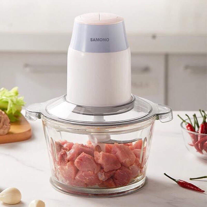 SAMONO Blender Penggiling Daging Sayur dan Buah Food Processor 2 Speed 350Watt  Murah SW069 ORI