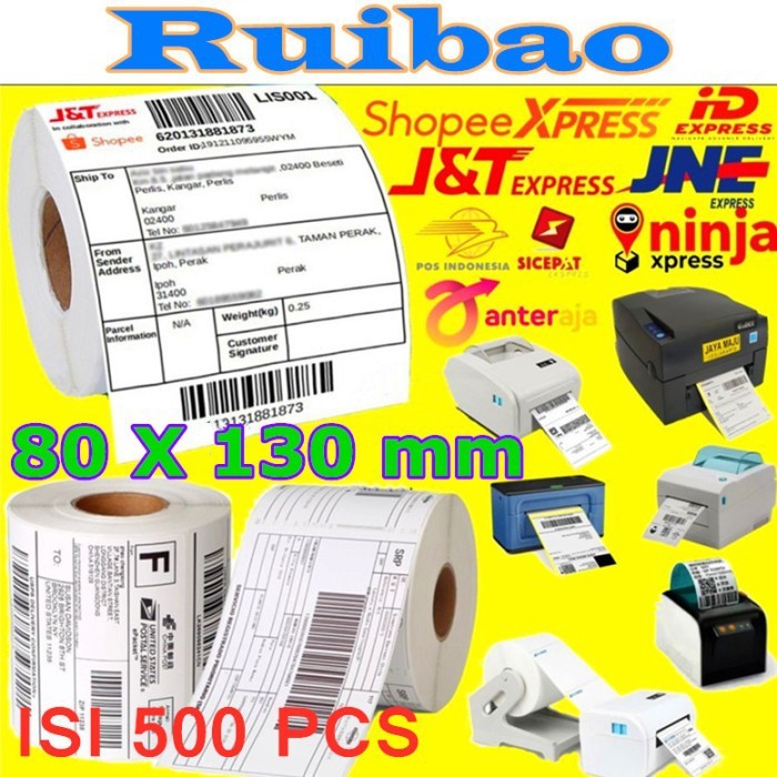 

Nagada Kertas label Stiker ISI 500 80X130 mm / Sticker Thermal barcode