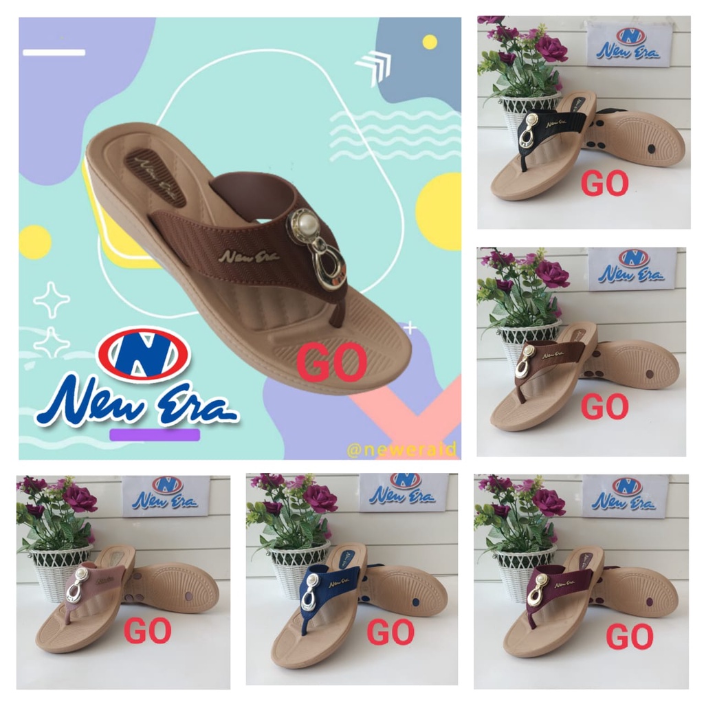 gos NEW ERA LB E 15092 Sandal Jepit Karet Wanita Size 37/41