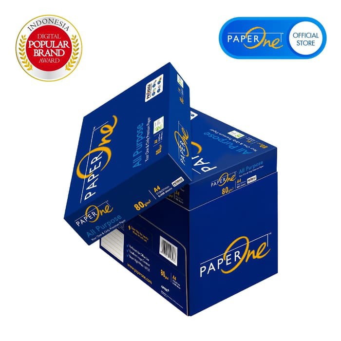 

PaperOne Kertas HVS Fotocopy 80g A4 - Box