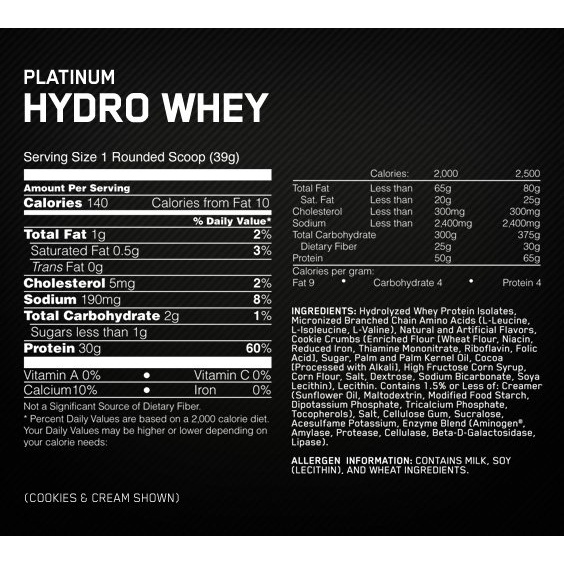 ON HYDRO WHEY PROTEIN ISOLATE OPTIMUM NUTRITION 3,5 Lb