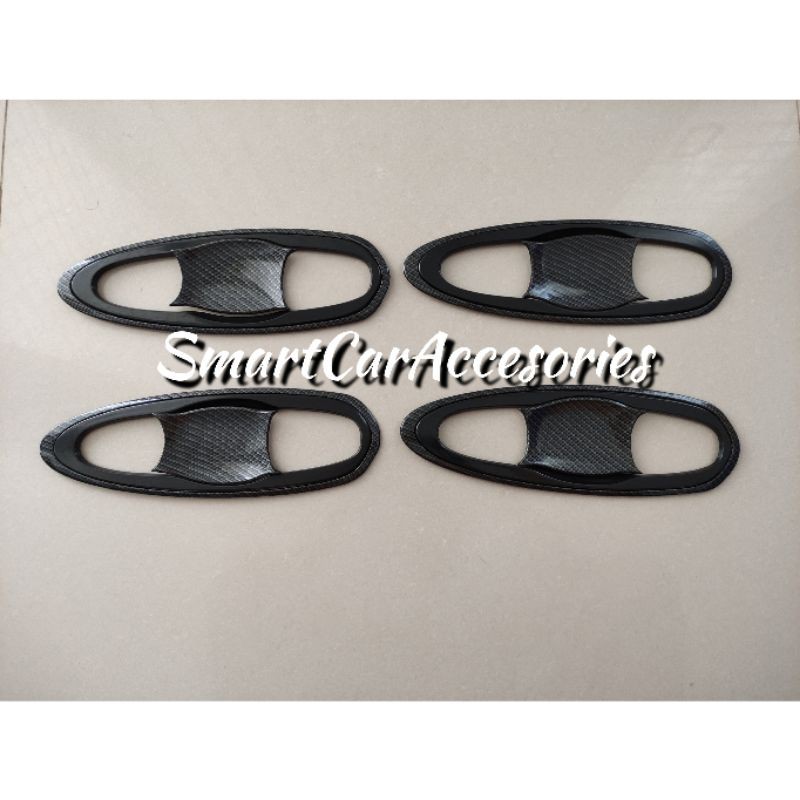 Cover Outer Handel Handle Mangkok Pelindung Pintu Hitam Black Carbon Karbon Innova Inova Reborn Vent