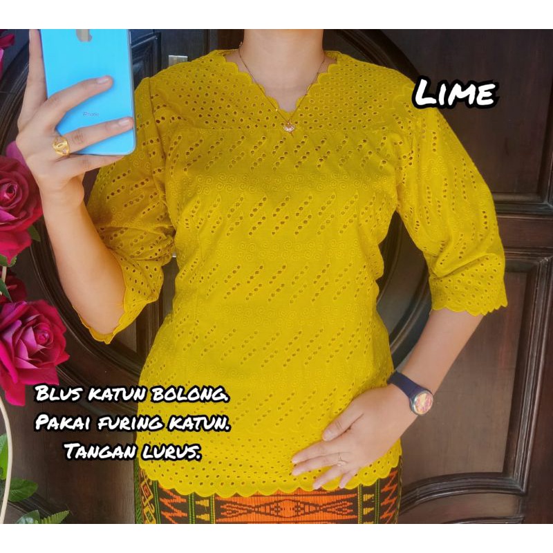 blus katun bolong