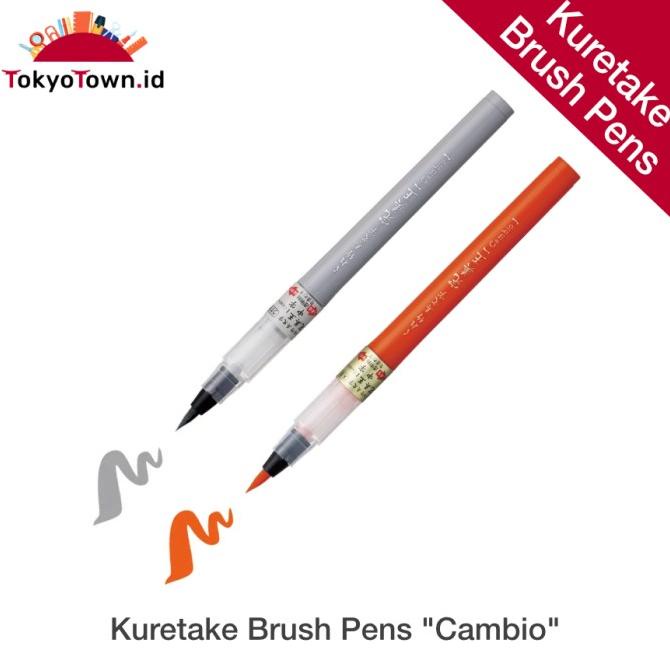 

(BISA COD) Kuretake Bimoji Cambio Calligraphy Brush Pen Grey and Orange PROMO SPECIAL Kode 140
