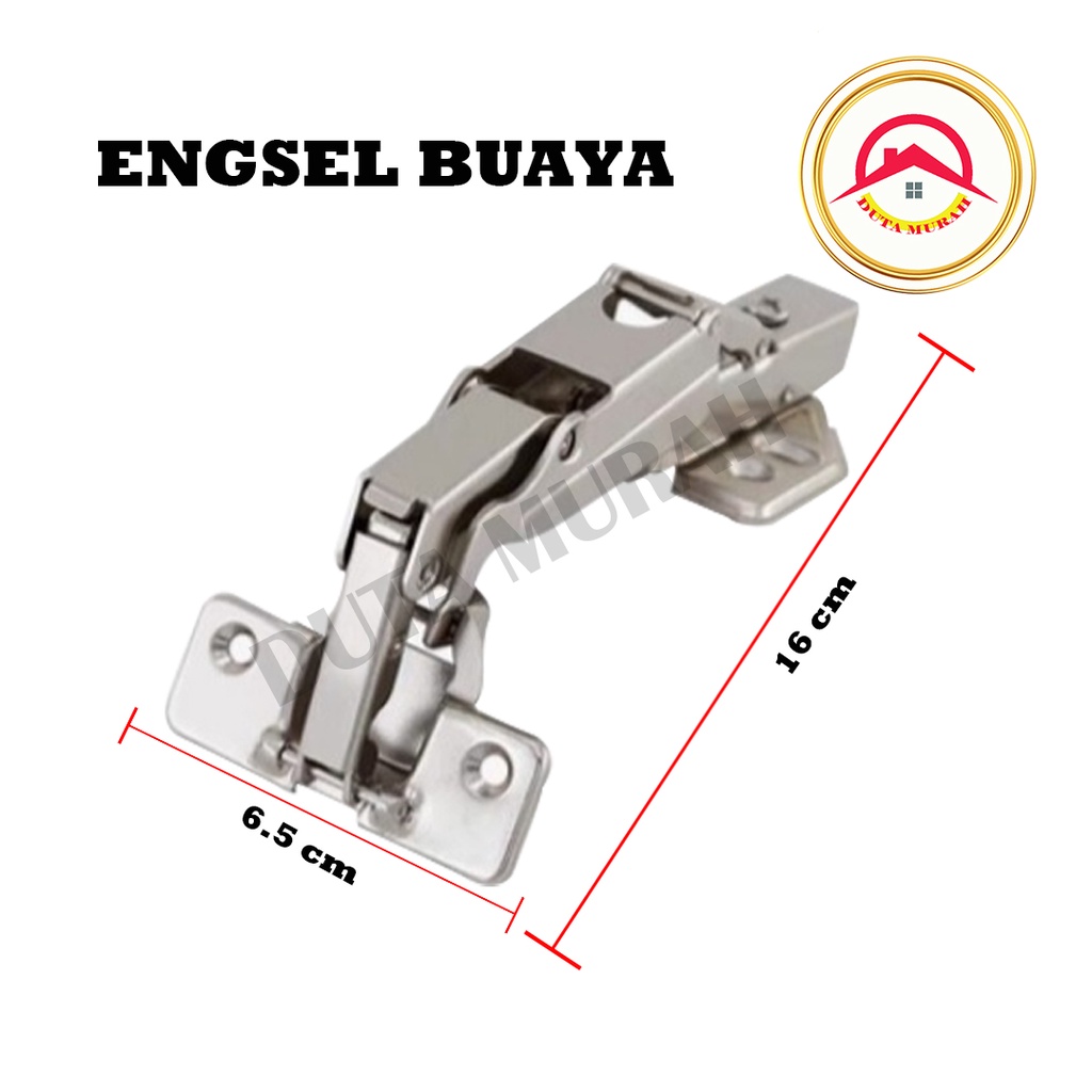 Engsel Sendok Lemari Pintu LURUS 180 Derajat Bifold Buaya, FREE SKRUP