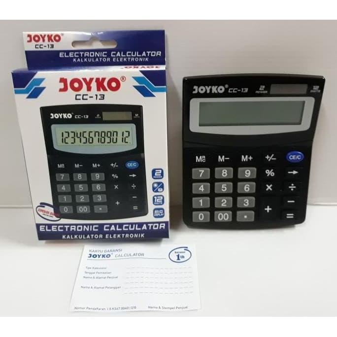 

IREADY STOCKl Kalkulator 12 Digits Joyko CC-13 ICLl