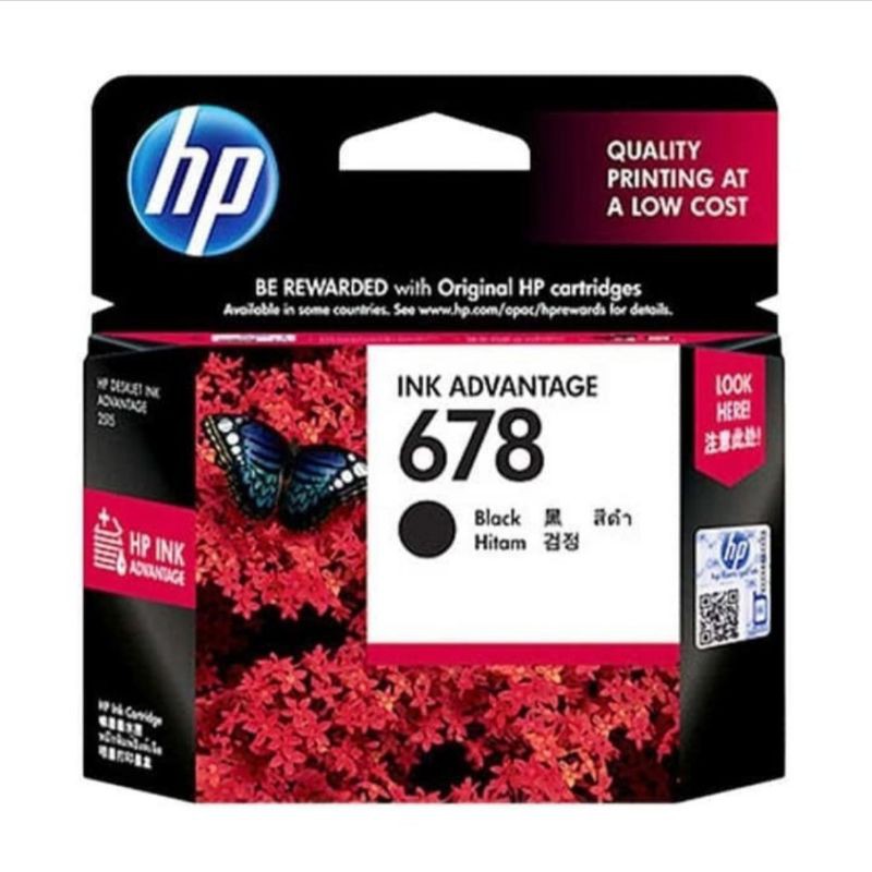 Tinta Cartridge hp 678 Black-Colour Original