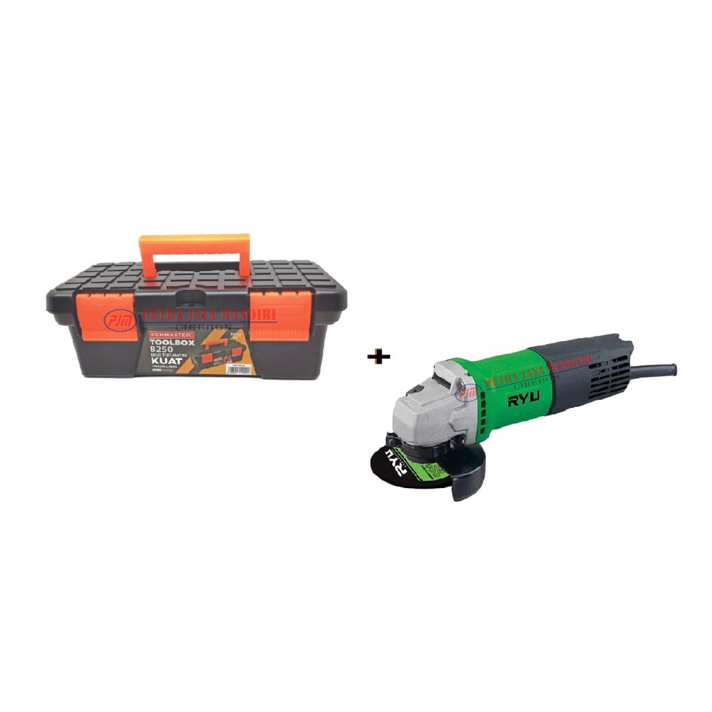 Gerinda Ryu Angle Grinder 4 Inch Free Tool Box Mini B 250