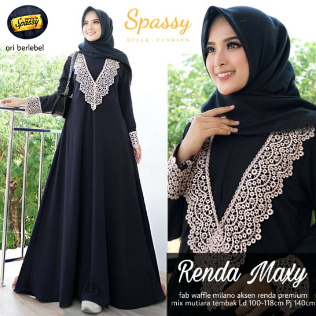 Abaya renda Gamis  kaos  Gamis  renda Gamis  busui 