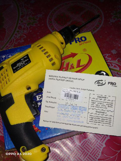 Hld10re Mesin Bor Bisa Kiri Kanan Reverseable 10mm H&l Hl 10 Dre H&l