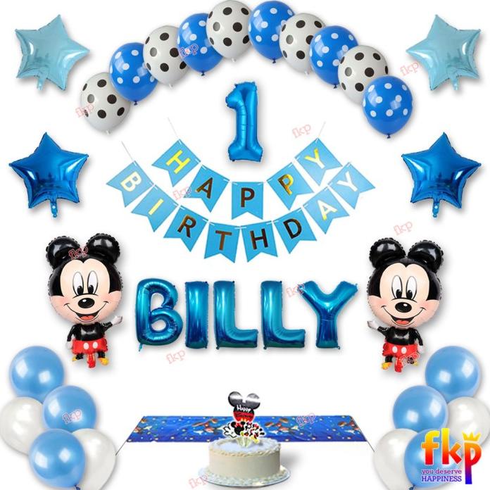 

Fun Kids Party Paket Dekorasi Mickey Ulang Tahun Tahun Mickey Lengkap Terlaris!!! R33B