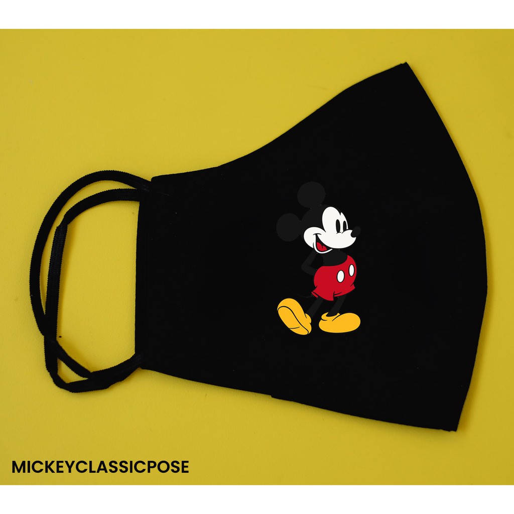 Masker Katun 3 Ply (2 Lapis) Duckbill Desain Mickey
