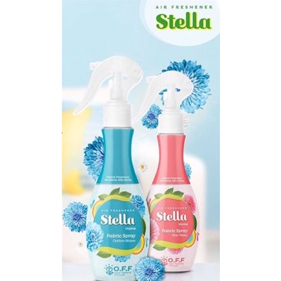 Stella Fabric Spray Cotton Blom Penghilang Bau Kain 200ml + 45ml